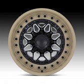 Black Rhino Alpha Matte Black Desert Sand Custom Truck Wheels 3